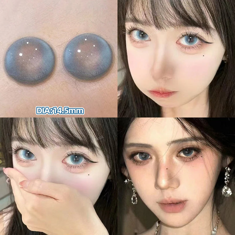 Beauty Pupils Natural Blue Lens Prescription Colored Contact Lenses Myopia Eye Color Lenses Violet Lenses