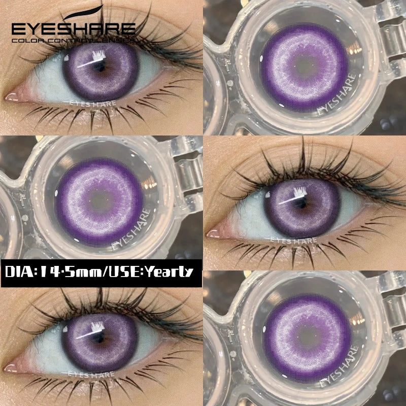 EYESHARE Halloween New Color Contact Lenses Blue Cosplay Anime Contact Red Lenses Purple Eyes Contact Pink Beauty Makeup Lenses