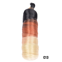 1B/Pink 24" Synthetic French Curly Braiding Hair Pre Stretched Loose Wavy Spiral Curl Crochet Braids Hair Extensions for Women