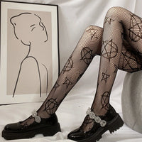 Japanese Lolita Retro Floral Rattan White Hosiery Hot Tights Classic Lolita Hollowed Out Lace Mesh Stockings Bottomed Pantyhose