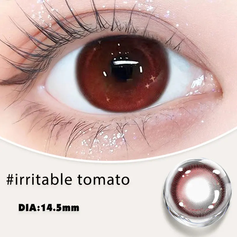 Myopia Lenses Color Contact Lenses for Eyes Lenses With Diopters Prescription Fashion Lenses Purple Eye Lenses YMX