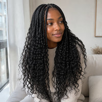 Colored Water Wave Virgin Human Hair Bulk for Boho Braids – No Weft
