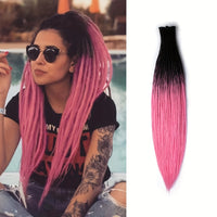 25pcs PLENDAY 24" SE Synthetic Dreadlocks, Soft 0.6cm Thick Thin Single Ended Crochet Hair Extensions, Low Temperature Fiber, Unisex Adult