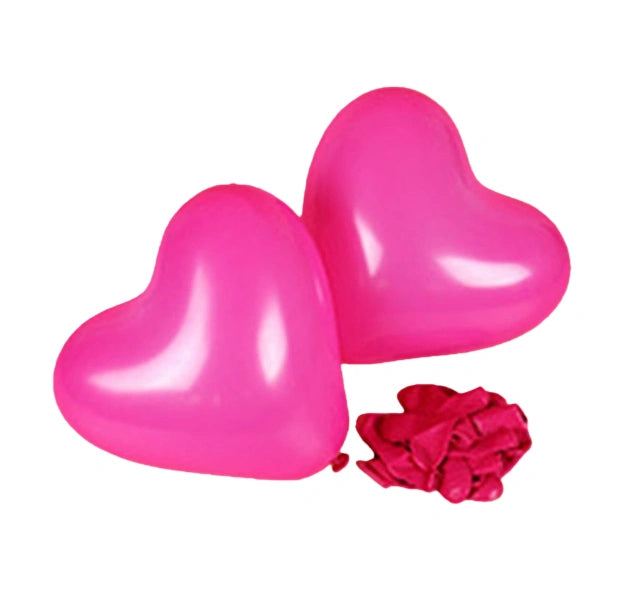 Heart Shape Latex Balloons – 10pcs | Red / Pink / White | Wedding, Birthday, Party Decoration