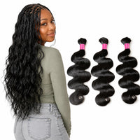 Body Wave Bulk Human Hair for Boho Braids – 100g/Bundle