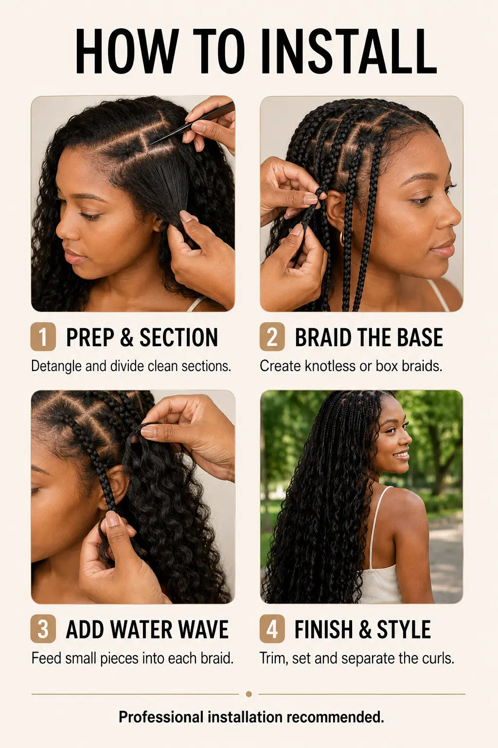 Body Wave Bulk Human Hair for Boho Braids – 100g/Bundle