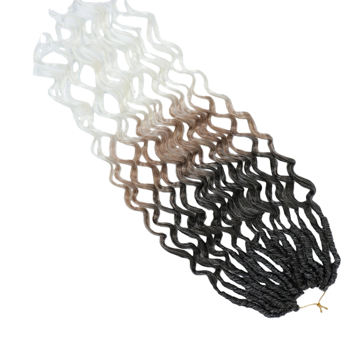 24 Inch Goddess Faux Locs Crochet Hair – Synthetic Boho Curly Braiding Hair Extensions for Women & Girls