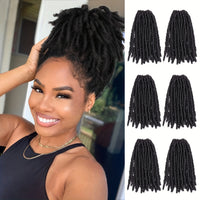 6 Packs of Dreadlock Locs 120 Strands Ombre 1B/30 Pre-Looped Crochet Hair