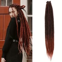 20 Strands Pre-Looped Dreadlock Extensions - 24 Inch Handmade, 0.6cm Width, Synthetic Single Ended Crochet Braids for Women - Lightweight & Easy Install for Halloween