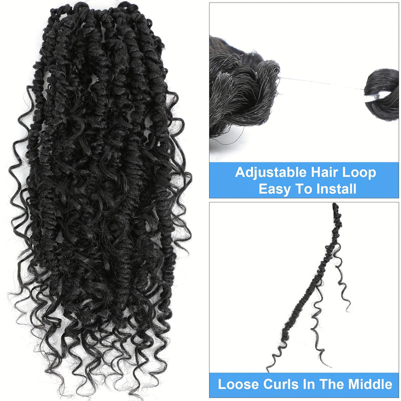 Goddess Passion Twist Crochet Hair 14 Inch 3 Packs Passion Twist Crochet Hair With Curly Ends Boho Style Passion Twist Hair Pre Twisted Short Twist Hair Crochet Braids For Women