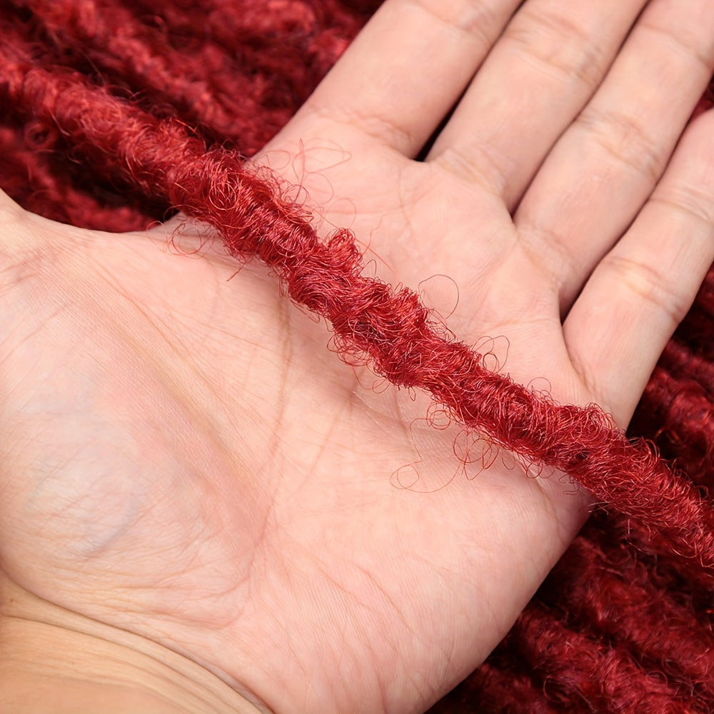 24″ Pre-Looped Faux Locs Crochet Hair – Soft Synthetic Loc Extensions