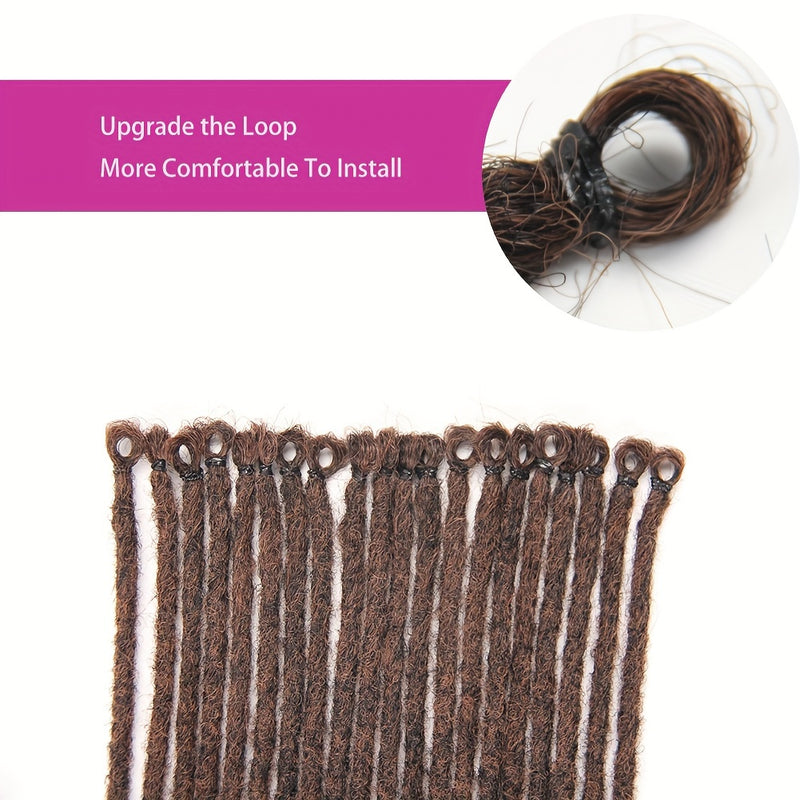 25pcs PLENDAY 24" SE Synthetic Dreadlocks, Soft 0.6cm Thick Thin Single Ended Crochet Hair Extensions, Low Temperature Fiber, Unisex Adult