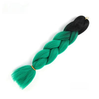 1 Piece 24 Inch Jumbo Braid Ombre Synthetic Braiding Hair Extensions for Women – Soft 1-Strand Jumbo Braid for DIY Box Braids