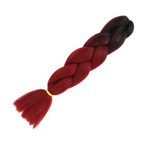 1 Piece 24 Inch Jumbo Braid Ombre Synthetic Braiding Hair Extensions for Women – Soft 1-Strand Jumbo Braid for DIY Box Braids