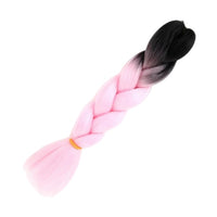 1 Piece 24 Inch Jumbo Braid Ombre Synthetic Braiding Hair Extensions for Women – Soft 1-Strand Jumbo Braid for DIY Box Braids