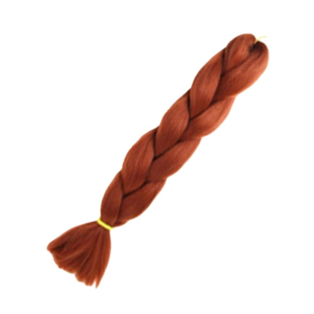 1 Piece 24 Inch Jumbo Braid Ombre Synthetic Braiding Hair Extensions for Women – Soft 1-Strand Jumbo Braid for DIY Box Braids