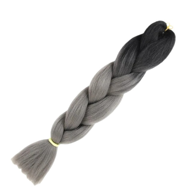 1 Piece 24 Inch Jumbo Braid Ombre Synthetic Braiding Hair Extensions for Women – Soft 1-Strand Jumbo Braid for DIY Box Braids
