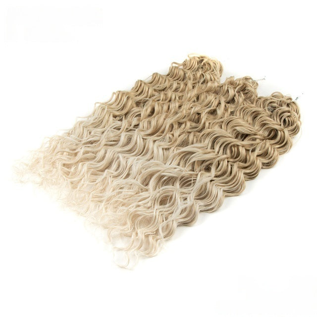 Deep Wavy Twist Crochet Hair Synthetic Afro Curly Hair Crochet Braids