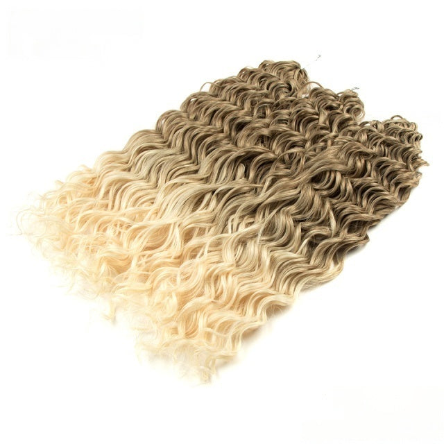 Deep Wavy Twist Crochet Hair Synthetic Afro Curly Hair Crochet Braids