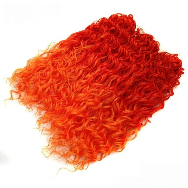 Deep Wavy Twist Crochet Hair Synthetic Afro Curly Hair Crochet Braids