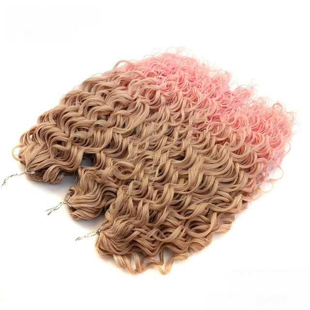 Deep Wavy Twist Crochet Hair Synthetic Afro Curly Hair Crochet Braids