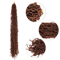 Soft NU Locs Crochet Hair – 36/24/18″ Pre-Twisted Faux Locs (20 Strands)