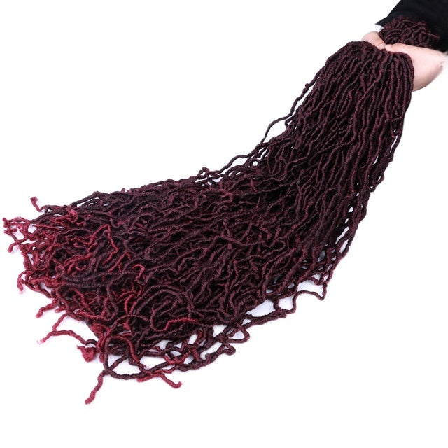 Soft NU Locs Crochet Hair – 36/24/18″ Pre-Twisted Faux Locs (20 Strands)