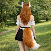 Cute Animal Tail & Ear Headband – Cosplay Accessory Prop for Party & Costume