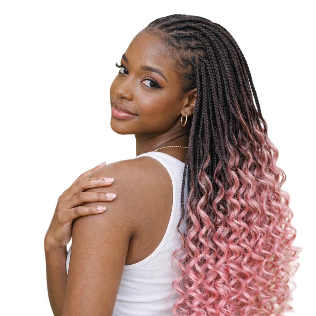 Pack of 3 Water Wave Braids Locs Crochet Hair 14 inch