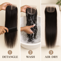 Lace closure wash and care guide