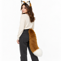 Russet brown set worn by model on white background