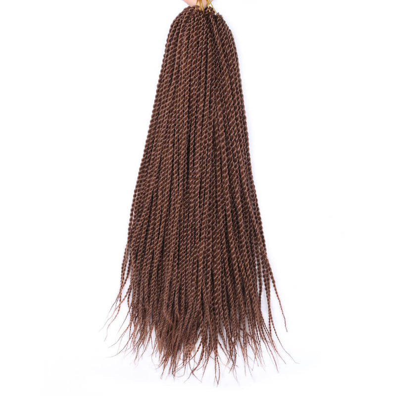 18 Inch 6 Packs Senegal Twist Hair Crochet Braids 30Stands/Pack Synthetic Braiding Hair Extensions for Black Women #30
