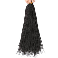 18 Inch 6 Packs Senegal Twist Hair Crochet Braids 30Stands/Pack Synthetic Braiding Hair Extensions for Black Women Dark Brown
