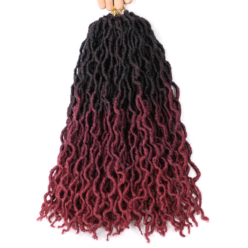 18 インチ 6 パック ジプシー ツイスト ヘアかぎ針編み三つ編み 24 スタンド/パック 合成編み込みヘアエクステンション 黒人女性用