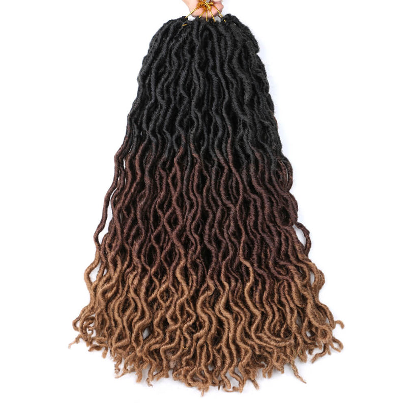18 Inch 6 Packs Gypsy Twist Hair Crochet Braids 24Stands/Pack Synthetic Braiding Hair Extensions for Black Women