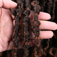 6 Pack Butterfly Locs Crochet Hair Goddess Soft Locs Braiding Hair Extension