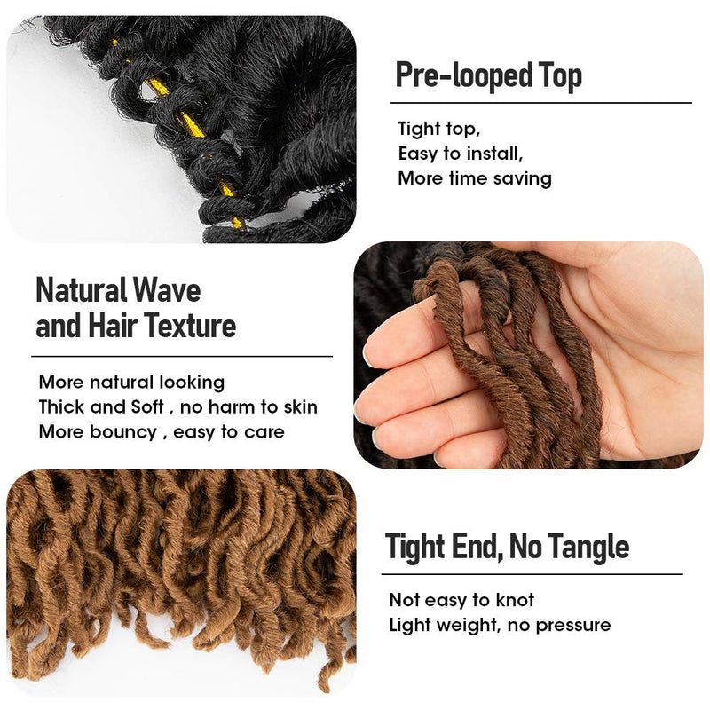 18 インチ 6 パック ジプシー ツイスト ヘアかぎ針編み三つ編み 24 スタンド/パック 合成編み込みヘアエクステンション 黒人女性用
