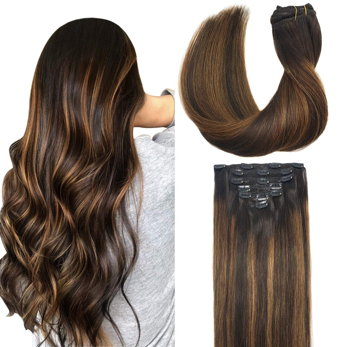 20 Inch 7pcs Clip in Hair Extensions