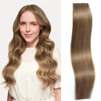 16 inch Light Brown Tape In Hair