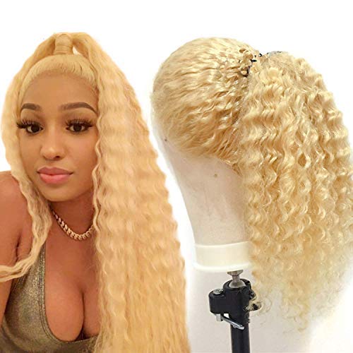 Afro Style Lace Front Wig Human Hair T Part Lace Wig 13x4x1 Middle Part Lace Wigs Deep Wave Hair