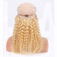 613 Blonde Lace Front Wig Human Hair T Part 13x4x1 Deep Wave Transparent Lace Blonde Wigs Human Hair Pre Plucked with Baby Hair