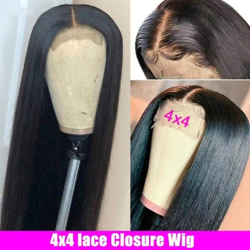 Body Wave 4x4 Human Hair Lace Front Wig Free Part