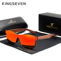 KINGSEVEN Natural Wooden Sunglasses Men Polarized Fashion Sun Glasses Original Wood Oculos De Sol Masculino