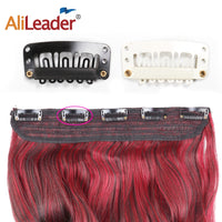 Alileader 20 ピース/ロットクリップヘアエクステンションかつらクリップ人間の髪の前髪スナップヘアクリップ拡張用金属櫛閉鎖用