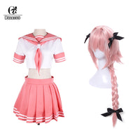 ROLECOS Fate Apocrypha Cosplay Costume Astolfo Uniform Cosplay FGO School Pink Uniform for Girl FGO Costume Women
