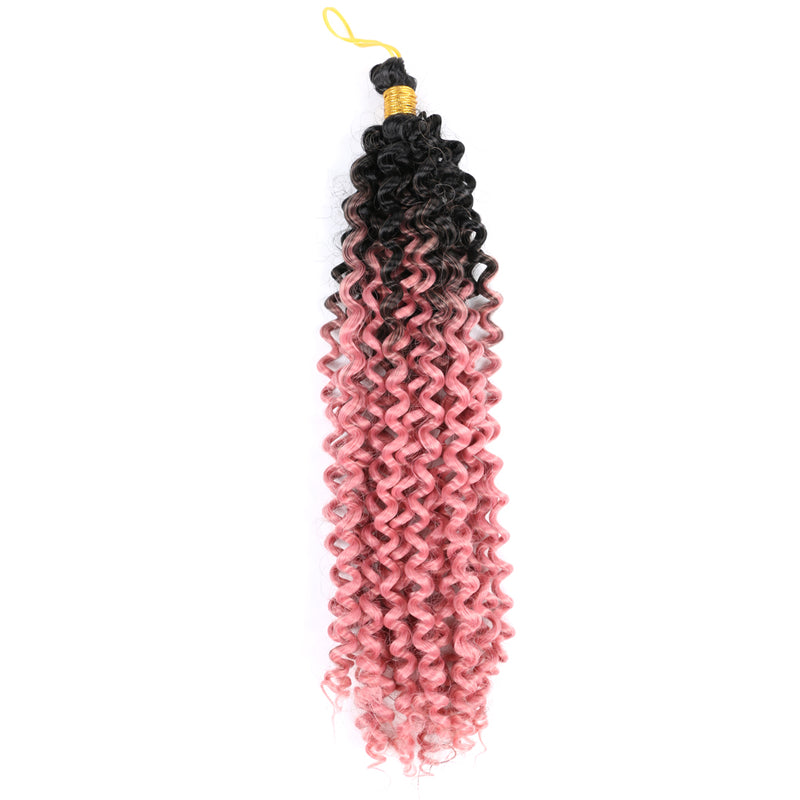 3Pack 14inch Water Wave Braids Crochet Faux Locs Braiding Hair Bulk