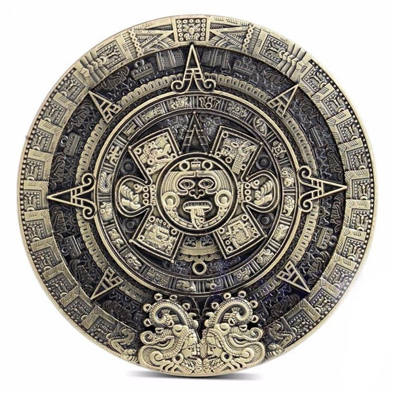 Mayan Aztec Calendar Souvenir Prophecy Commemorative Coin Art Collection Gift Present Interesting