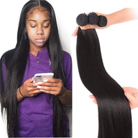 12A Brazilian Remy Straight Human Hair Long 100% Virgin Straight Human Hair Weave