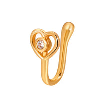 1pcs Copper Wire Spiral Fake Piercing Nose Ring Gold Silver Color Clip Nose Ring Also Can Be Ear Clip Cuff Jewelry