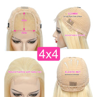Blonde Lace Front Wig Human Hair Straight Blonde Human Hair Wigs